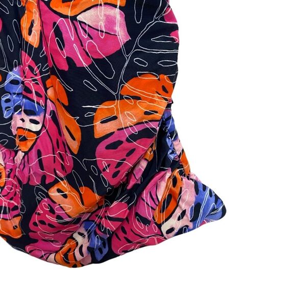 NWT Tommy Hilfiger Monstera Leaf Halter Tankini Top Size XL Multicolor Swim Top - Picture 8 of 12